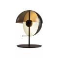 Lampe de table ronde en métal avec abat-jour en verre de l&#39;Europe pour hôtel